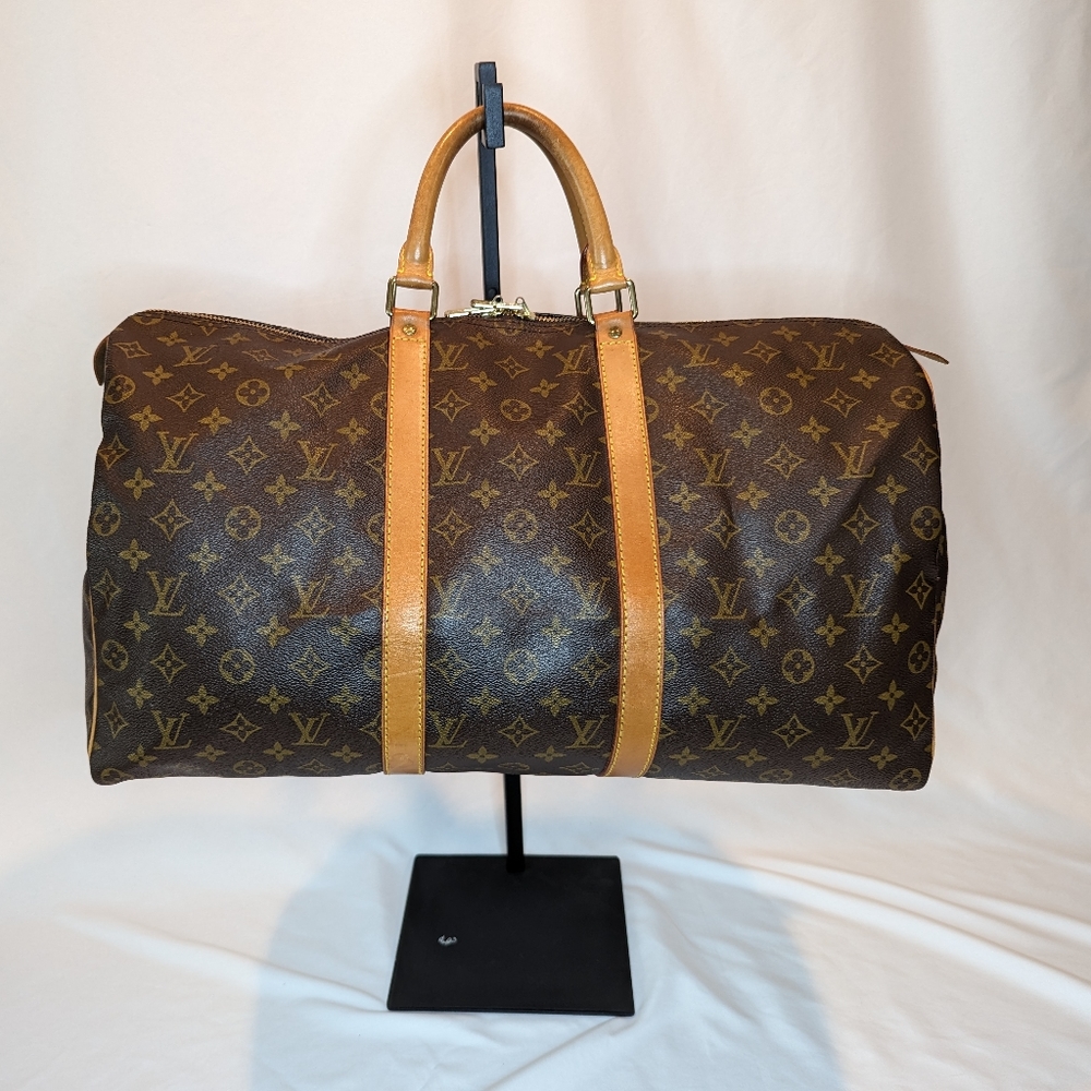 Excellent Condition!! LOUIS VUITTON Authentic Vintage Keepall 50